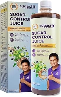 Sugar.fit | Active foods Sugar Control Juice 1 L | Diabetic Care | Neem Karela Jamun Juice, made with 13 natural herbs | Helps manage weight, cholesterol, blood sugar, no added sugar (Pack of 1)