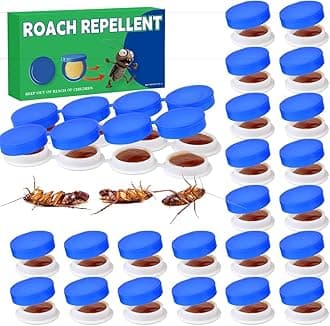 - 32PCS Roach Bait & Killer, Roach Repellent and Gel for Roach Nest Elimination of Indoor Infestations, Effective Solution for Small to Large Cockroaches, Easy to Use, Ideal for Hidden Areas