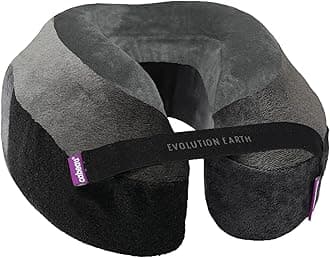Cabeau Evolution Earth Memory Foam Travel Neck Pillow The Best Travel Pillow with 360° Head, Neck and Chin Support - Wind