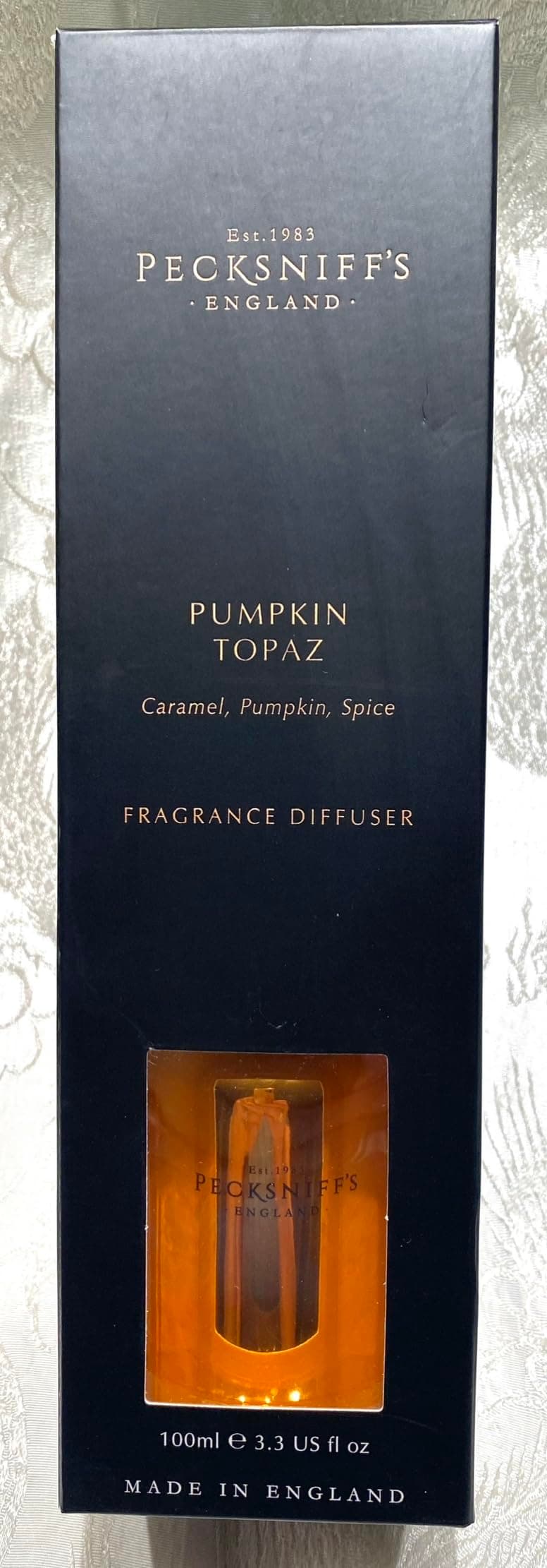 Pecksniff's Pumpkin Topaz Fragrance Diffuser 3.3 oz