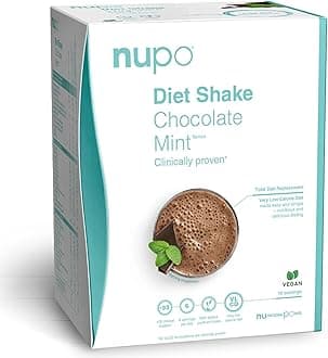 NUPO Diet Shakes for Weight Loss for Women & Men (12 Servings) | Tasty Meal Replacement Drinks | Clinically Proven Food Replacement Shakes for Weight Management I Very Low-Calorie Diet, GMO Free