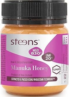Manuka Honey MGO 830+ Pure & Raw 100% Certified UMF 20+ Manuka Honey - Bottled and Sealed in New Zealand - 225g