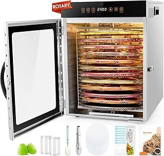 Kwasyo 12 Trays All Stainless Steel Rotary Dehydrator