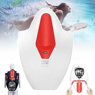 JMbpkduHs Electric Surfboard,Power Surfboard, 6500 Rpm Underwater Scooter,120kg Load-Bearing Capacity, Can Dive 3-5m,60-120 Min Ride Time,Experience the Thrill of Surfing,A