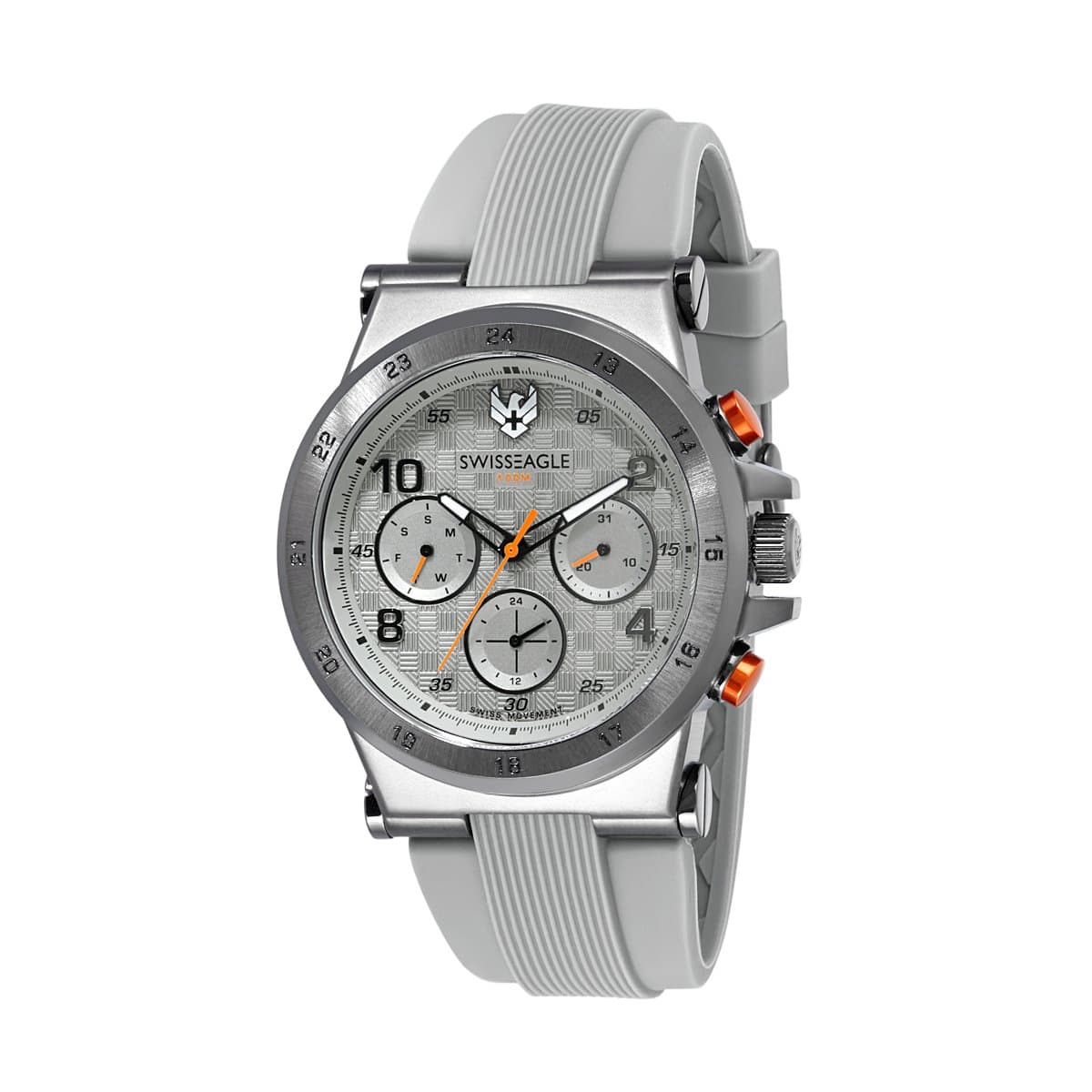 Swiss Eagle Multifunctional Black Dial Men's Watch