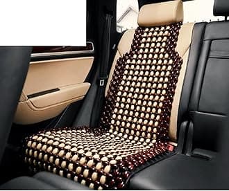 - Q1 Beads Wooden Beads Acupressure Mat Car Seat Cover Cushion for All Cars & SUVs, XL, Coffee
