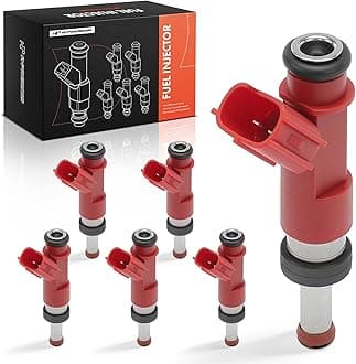 Set of 6 Fuel Injectors Compatible with Toyota Camry 2007-2011, RAV4 2006-2012, Highlander 2008-2010 2012-2013, Sienna 2007-2010, Avalon 2005-2012, Venza 2009-2015 & Lexus ES350, RX350