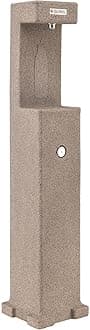 Global Industrial Outdoor Bottle Refilling Station, Push Button Activation, High Density Polyethylene with Rotocast Granite Finish, 12-1/2"W x 12-1/2"D x 60-1/4"H