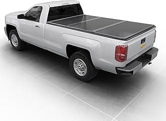 Hard Folding Truck Bed Tonneau Cover|HTF083|Fits 2010-2026 Chevy Silverado & GMC Sierra 1500 2500 3500 HD 8FT