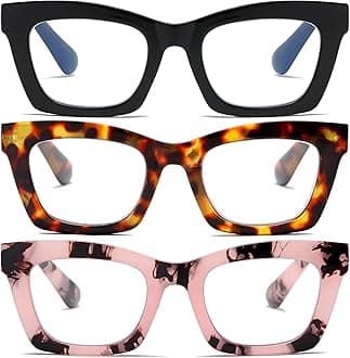 Oprah Style Readers for Women - Stylis Style Reading Glasses with Blue Light Blocking and Spring Hinge