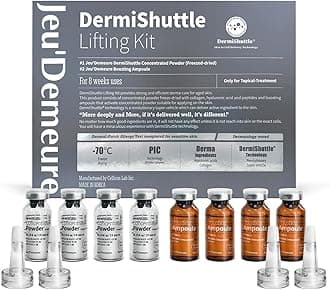 DermiShuttle Lifting Kit - Anti Aging Serum, Face Serum for Firming, Anti Wrinkle, Skin Elasticity, Hydrating with Collagen, Peptides, Korean Skincare (8 Weeks)