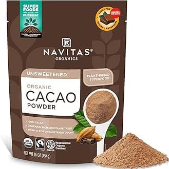Navitas Organics Cacao Powder, 16oz. Bag - Organic, Non-GMO, Fair Trade, Gluten-Free