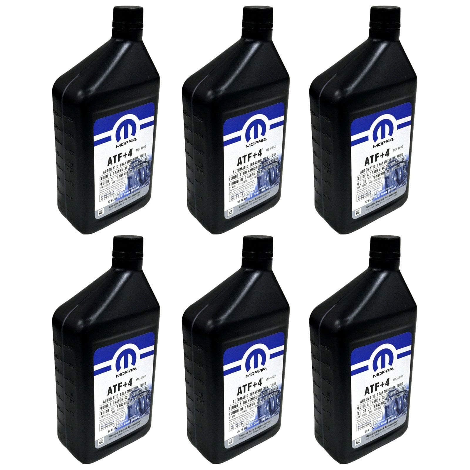 68218057AB ATF+4 Automatic Transmission Fluid, 1 Quart (6 Pack)