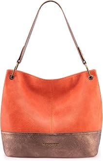 Montana WestConcealed Carry Hobo Leather Purse for Womens Roomy Soft Washed Shoulder Bag