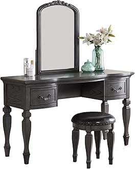 Metro Vanity with Stool, Grey