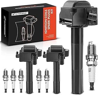 Ignition Coils and Spark Plugs Kits Compatible with Toyota Camry 1996-2001, Sienna 1998-2000, Avalon 1996-1999, Solara 1999-2003 & Lexus ES300 1996-2001, 3.0L 3-PC Set
