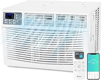 10000 BTU Window Air Conditioner with WiFi, Smart Window AC Unit with Remote, Washable Filter, for Home Office, Bedroom, Cools up to 450 Sq. Ft