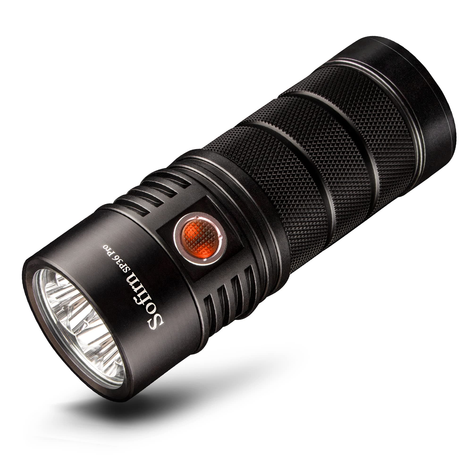 Rechargeable LED Flashlight Sp36 Pro 8000 Lumens MAX, Powerful Flashlight with 4 x Sst40 6500K Led Anduril Ui2. Ipx8 Waterproof, for Emergencies Camping () Professional Sp36 Kit