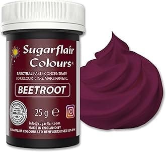 Spectral Beetroot Food Colouring Paste, Highly Concentrated for Use with Sugar Pastes, Buttercream, Royal Icing or Cake Mix, Vibrant Colour Dye - 25g (Pack of 1)