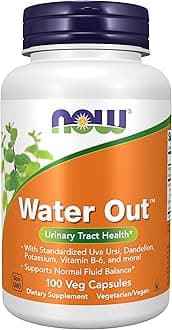 Supplements, Water Out With Standardized Uva Ursi, Dandelion, Potassium and Vitamin B-6, 100 Veg Capsules