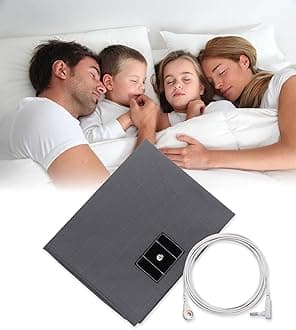 Grounding Sheets, Soft Grounding Mat for Bed, Cotton & Silver Fiber Bed Grounding Sheet for Bed Sleeping Therapy Natural Wellness, 27X52 INCH, Grey