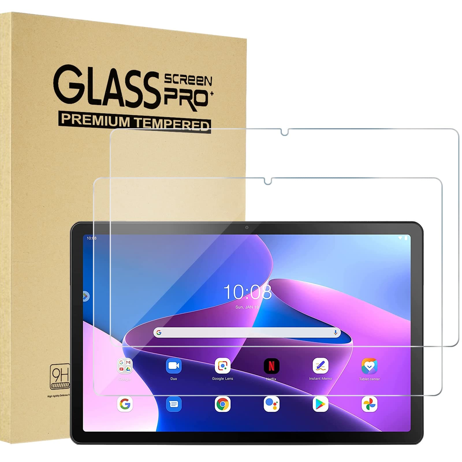 ProCase [Pack of 2] Screen Protector for 10.6 Inch Lenovo Tab M10 Plus 3rd Gen 26.9 cm (2000 x 1200, 2K Display) 2022 Protective Glass Screen Protector Clear
