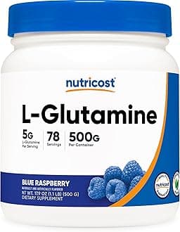 Nutricost L-Glutamine Powder - Gluten Free & Non-GMO (500 g, Blue Raspberry)