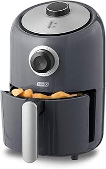 Compact Air Fryer - Healthy Cooking with Auto Shut-Off Feature, Adjustable Temperature Control & Nonstick Fry Basket - Has AirCrisp® Technology - 2 Quart - Cool Grey