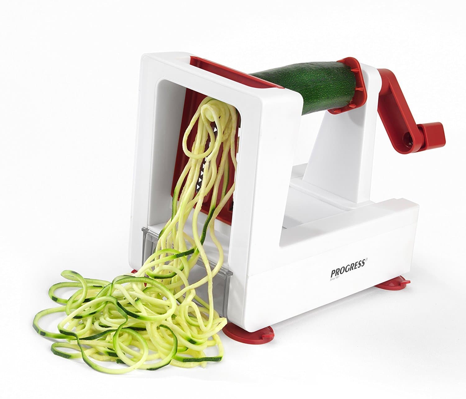 Progress BW05563R Be Balanced 3-Blade Fruit and Vegetable Spiralizer, Red