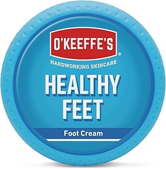 O'Keeffe's Healthy Feet Jar 91g - Foot Cream for Very Dry Skin, Cracked Heels and Feet | Instantly Boosts Moisture Levels, Creates a Protective Layer & Prevents Moisture Loss