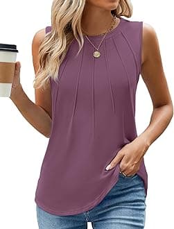 WEACZZY Womens Puff Short Sleeve Tops Dressy Casual Crew Neck Pleated T Shirts Cute Blouse Tunic Top Fashion Clothes 2024
