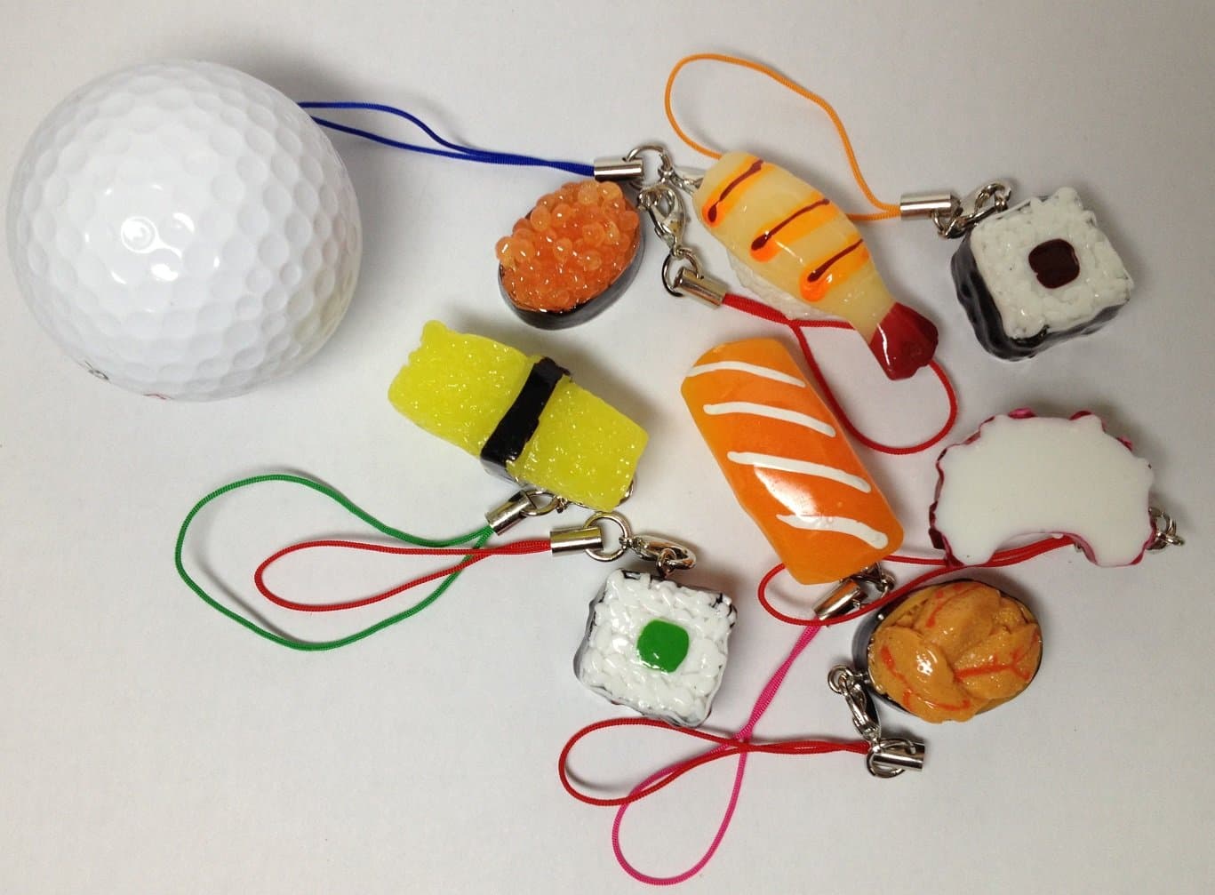 Sushi Cell Phone Strap 8pcs. Set