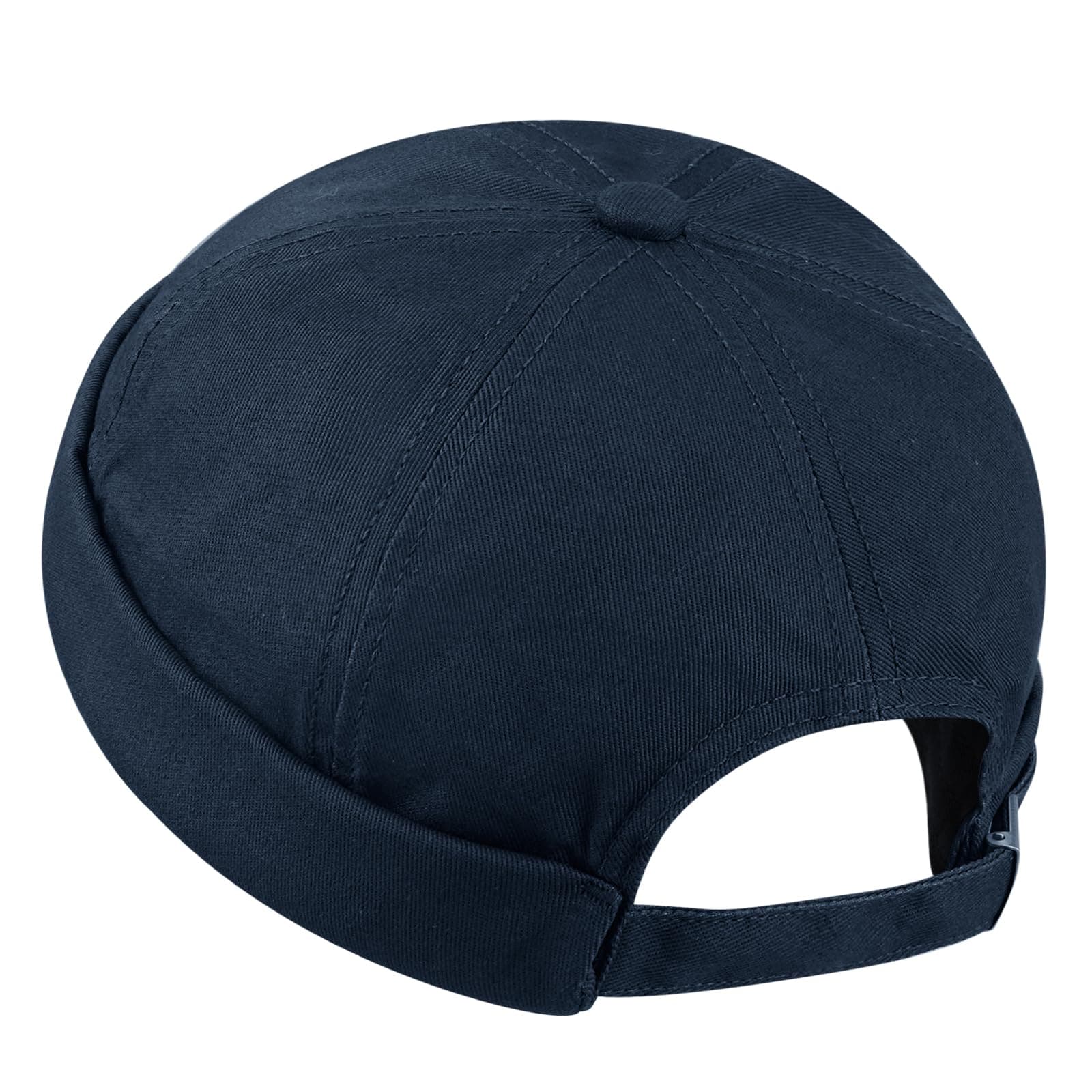CroogoCausal Brimless Docker Cap Adjustable Skullcap Sailor Caps Rolled Cuff Retro Beanie Hat Fisherman Leon Hats