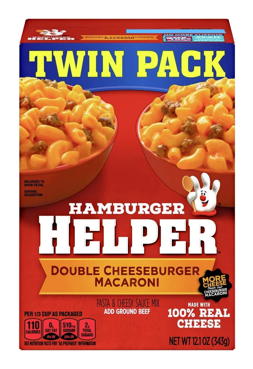 Double Cheeseburger Macaroni, 13.6 oz., Twin Pack