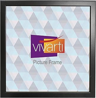 Vivarti Thin Matt Black Box Picture Photo Frame 60 x 60 cm