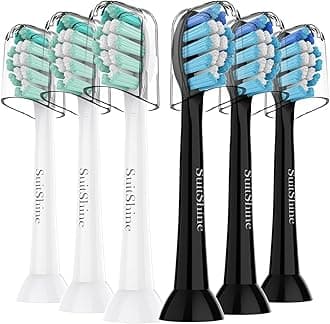 Replacement Toothbrush Heads Compatible with Philips Sonicare Replacement Heads, Sonicare Replacement Brush Head, 6 Pack