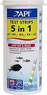 5-IN-1 TEST STRIPS Freshwater and Saltwater Aquarium Test Strips 100-Count Box
