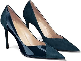 Womens Pointed Toe High Heels Pumps Patent Suede Stiletto Heel Slip on Office Party Wedding Dress Shoes