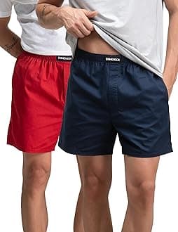 DAMENSCH Men Cotton Boxers (Pack of 2) (DAM-SLD-LBX-CLB-LOW-PACK-2-M_J.Colombo Blue, Los Wine_M), J.Colombo Blue, Los Wine, 3