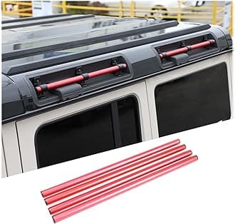 4PCS Car Roof Rack Compatible with INEOS Grenadier 2020-2024, Upgraded Aluminum Alloy Car Roof Side Luggage Mounting Tube Replacement Accessories, Sturdy, Rust-Resistant (Red)