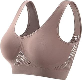 Wireless Sports Bra for Women Plus Size Workout Bras High Support Yoga Bras Breathable Mesh Bras Comfy Everyday Bras