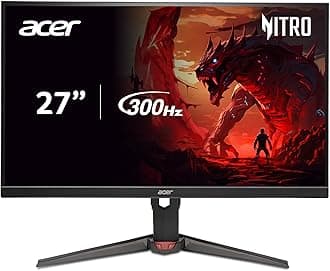 Nitro 27" WQHD 2560x1440 IPS PC Gaming Monitor | AMD FreeSync Premium | 300Hz | Up to 0.5ms | 99% sRGB | DisplayHDR 400 | ErgoStand | VESA Mounting | 1 x DP 1.4 & 2 x HDMI 2.1 | XV272U F3bmiiprx
