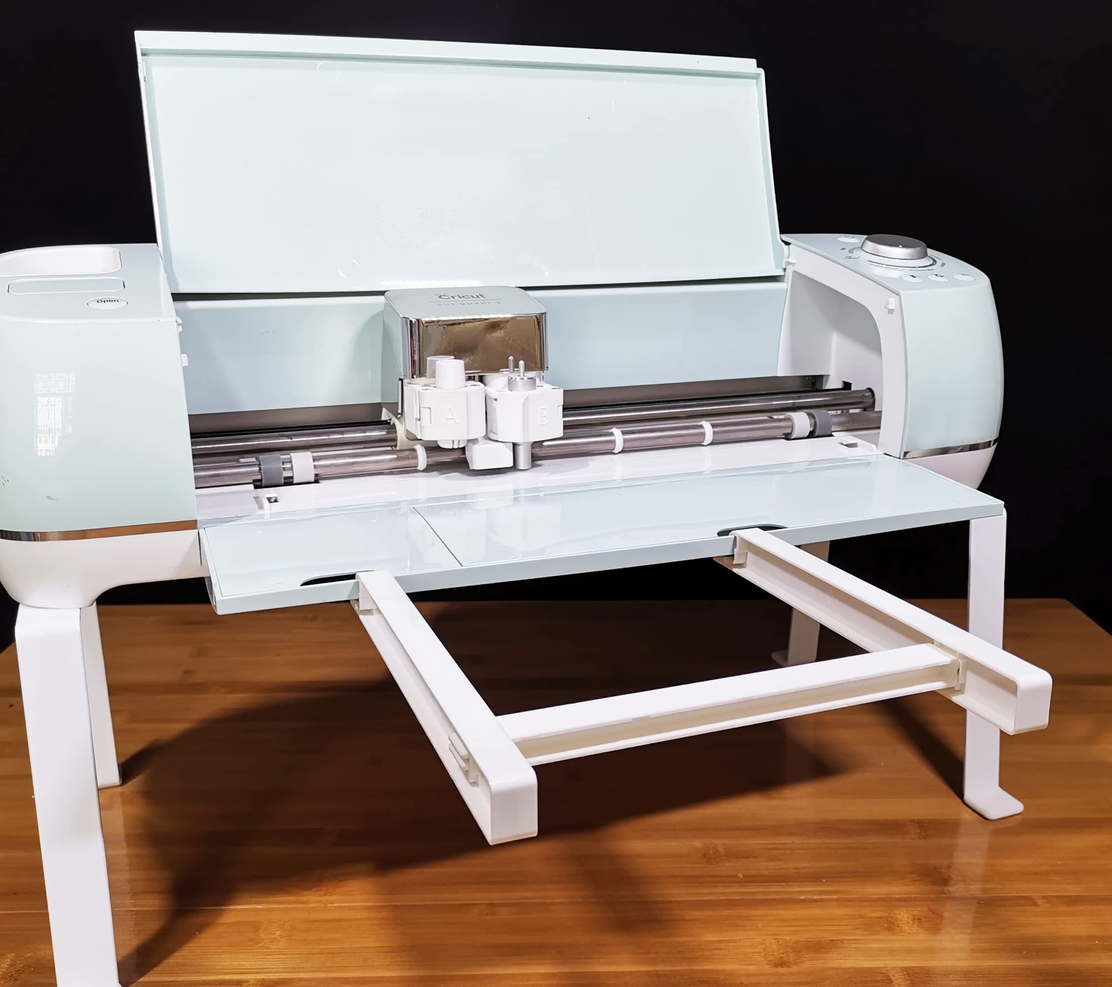 CrvicvCutting Mat Extender Support Compatible with Cricut Explore Air3 2 1, Extender Tray Compatible with Cricut Explore Air Series, (Not Compatible with Cricut Maker3 and Maker) (White)