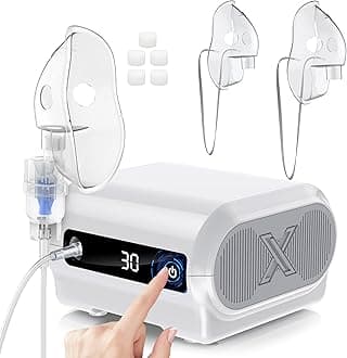 Smart Digital Display Nebulizer Machine for Adults and Kids, Compression Nebulizer for Breathing Treatment, Jet Nebulizer with Timing Function for Home