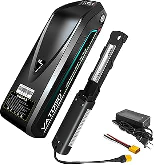 48V20AH Lithium Ebike Battery, w/ 30A BMS, for Electric Bicycles & E-Motorcycles(100W-1500W), Includes 2A Charger XT60 Connecting Wire (48V20AH)