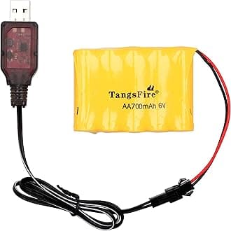 6V Battery 700mAh AA Rechargeable Ni-Cd SM 2P Plug Spare Batteries Packs RC Car Road Vehicle Fast Race Off-Road Vehicle Rock Crawler