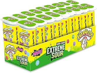 Extreme Sour Hard Candy Minis - Sour Apple, Black Cherry, Blue Raspberry, Lemon & Watermelon Flavors - 1.75 oz. Container - 18 pack