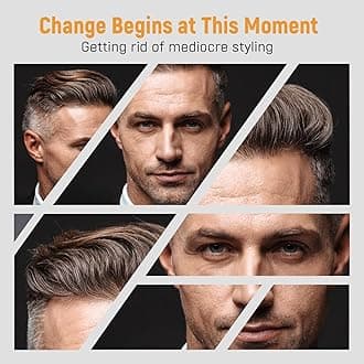 Stylemate Men's Hair Styling Combs and Brush Set - Roller Brush for Adding Volume, Pompadour, Slicked-back, Fauxhawk, Undercut Styling Combs