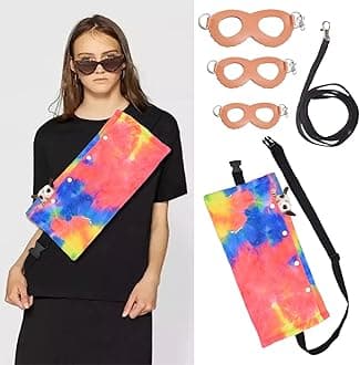 MANON ROSA Sugar Glider Pouch - Small Animal Carrier Bag with Harness Set for Bonding Sling for Reptile Pets Bearded Dragons Lizards Backpack Accessories for Outdoor Travel Walking Resting Pink