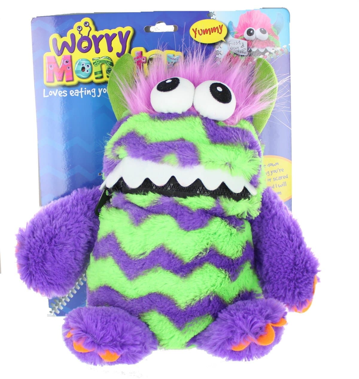 Plush Soft Toy purple & green